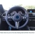 Loncky Auto Custom Fit OEM Black Suede Leather Car Steering Wheel